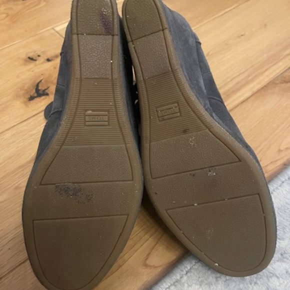 Toms Desert Suede Wedge Bootie, Dark Gray - Picture 5 of 5